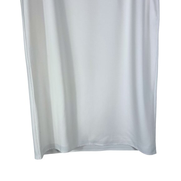 NWT Uniqlo Women's Drape Sleeveless V-Neck Mini Dress in Off White Size S - Picture 6 of 12